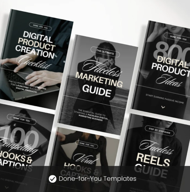 Illustration of PLR digital products, including ebooks, templates, and guides, showcasing their potential for customization and resale.