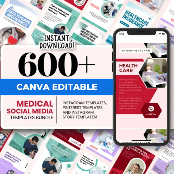 Medical Social Media Template Bundle