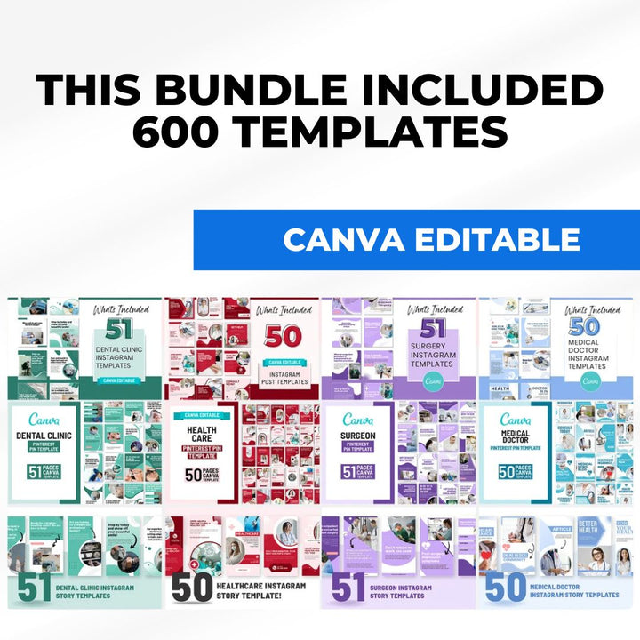 Medical Social Media Template Bundle