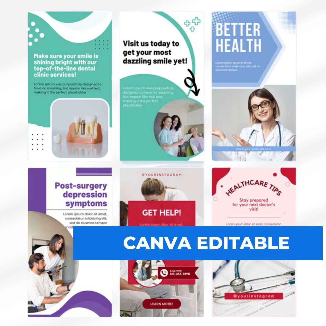 Medical Social Media Template Bundle