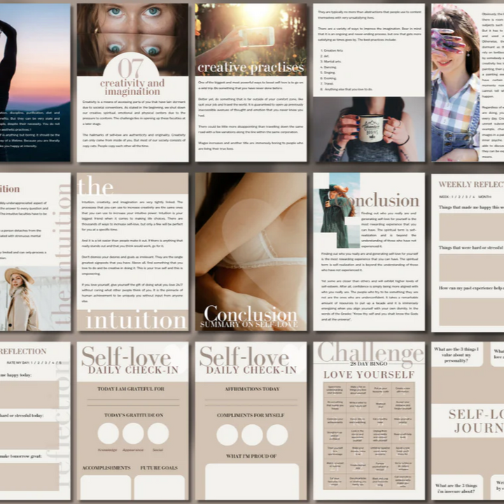 Self-Love Unleashed eBook + Workbook with MRR/PLR