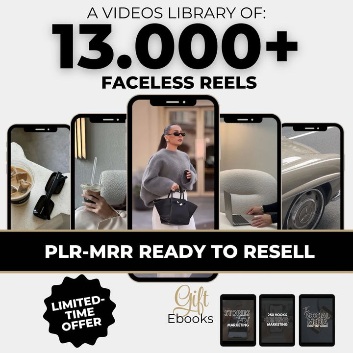 Faceless luxury video preview showcasing stunning visuals for digital marketing success on platforms like Instagram and TikTok.