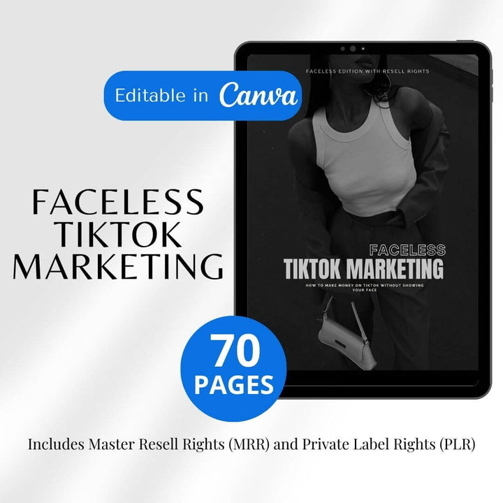 Faceless TikTok Marketing - PLR Digital Product Guide